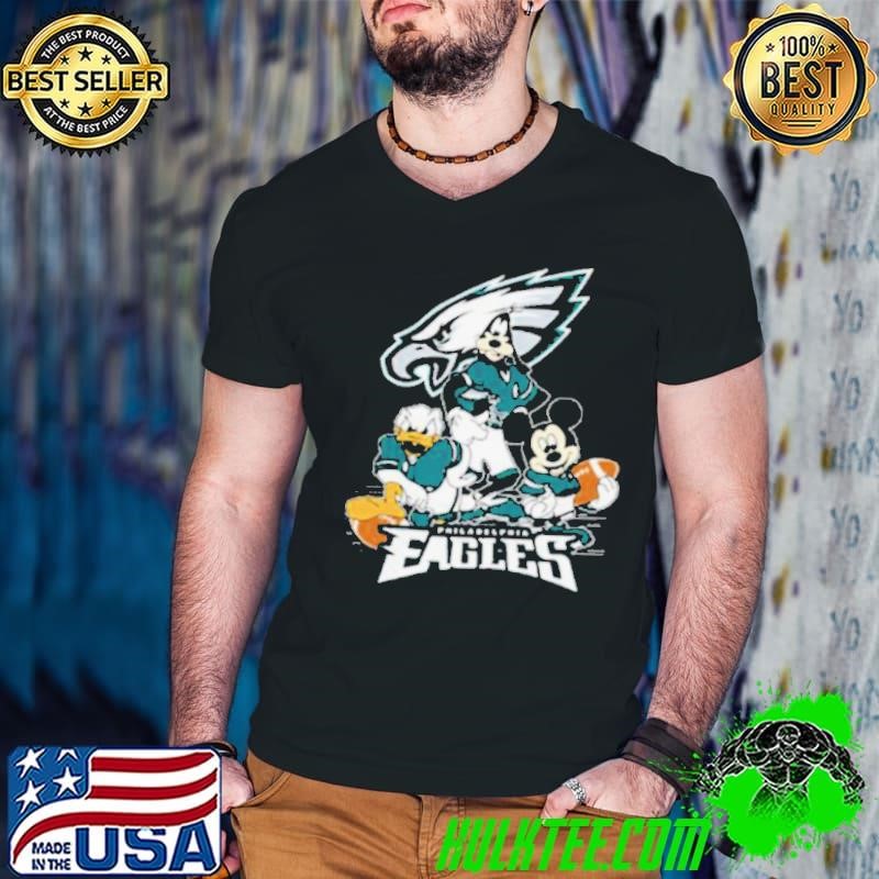 Mickey Friends Philadelphia Eagles Tee Disney Inspired Game Day Football NFL Shirt
