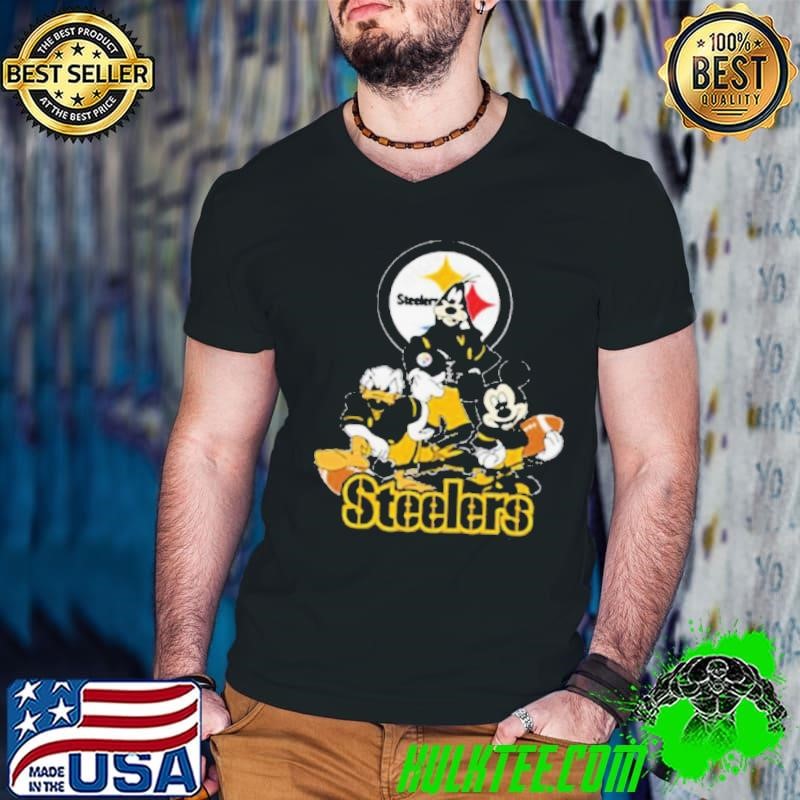 Mickey Friends Pittsburgh Steelers Tee Disney Inspired Game Day Football NFL Shirt