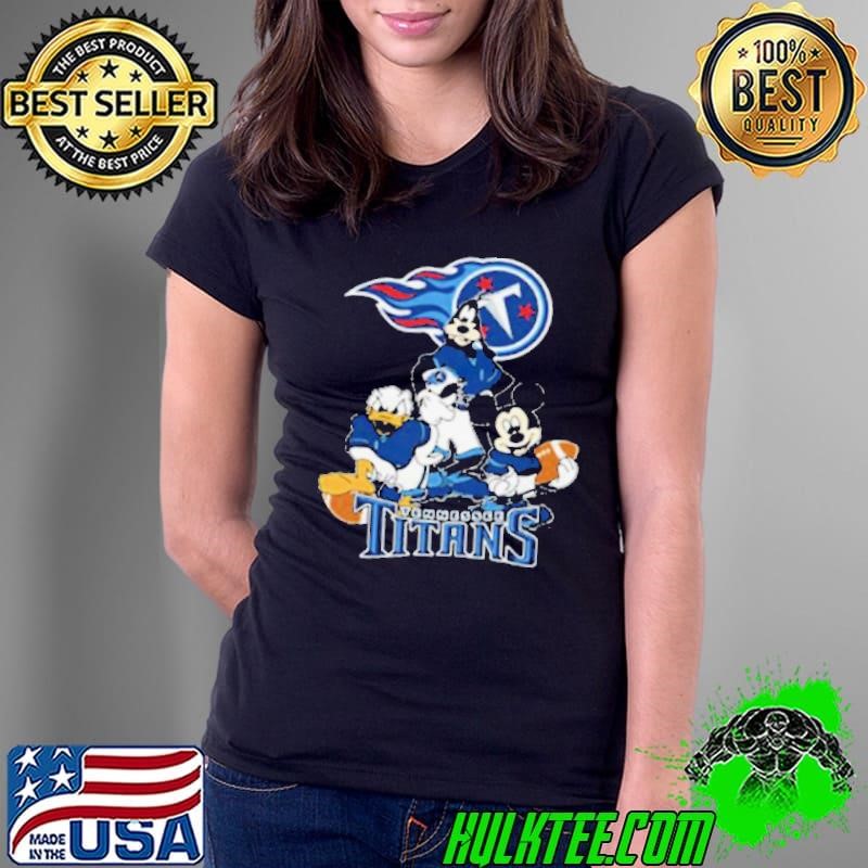 Mickey Friends Tennessee Titans Tee Disney Inspired Game Day Football NFL Ladies Tee
