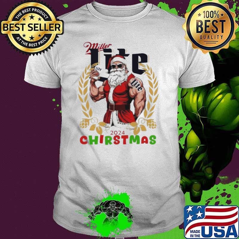 Miller Lite Santa Christmas Unisex