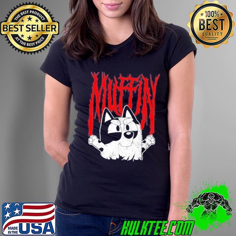 Muffin Metal Tan Blue Heeler Muffin Emotions Grunge Ladies Tee