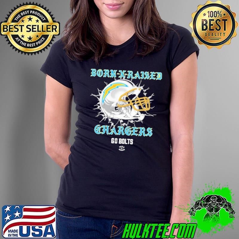 NFL 4th Quarter Dropping Los Angeles Chargers Born-X-Raised Go Bolts Poster shirt