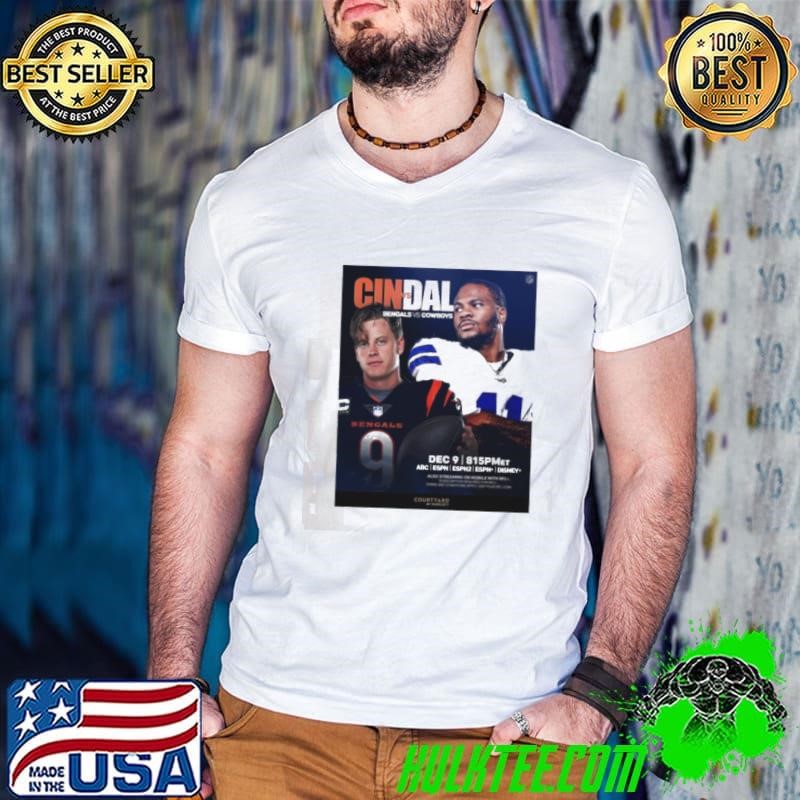 NFL Cincinnati Bengals Vs Dallas Cowboys Week 14 December 9 2024 Poster t shirt
