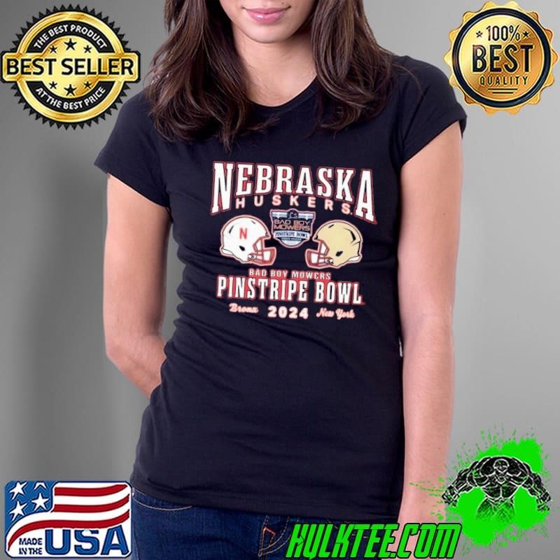 Nebraska Huskers Vs Boston College Eagles 2024 Bad Boy Mowers Pinstripe Bowl Helmet shirt