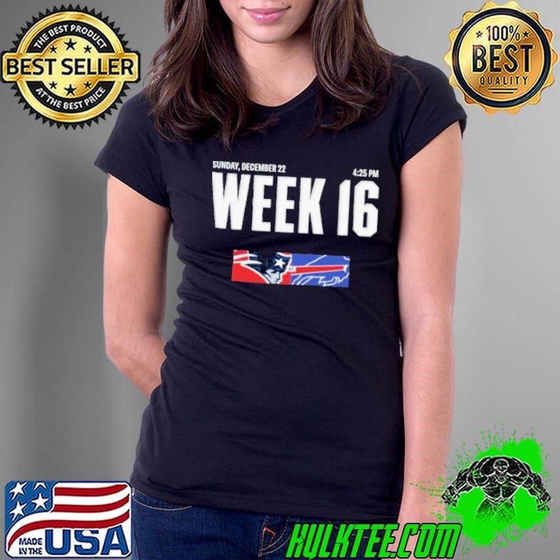 New England Patriots At Buffalo Bills Week 16 Sunday December 22 Ladies Tee