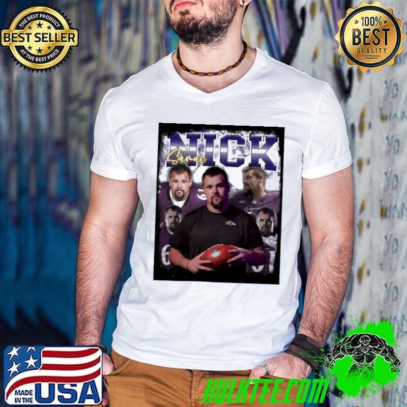 Nick Samac American professional football center T-Shirt