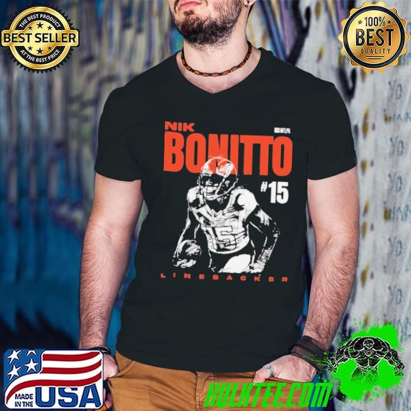 Nik Bonitto NFL Denver Broncos Linebacker Headline Vintage Painting shirt