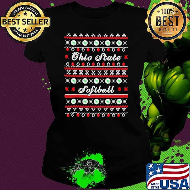 Ohio State Buckeyes Softball ugly Christmas shirt