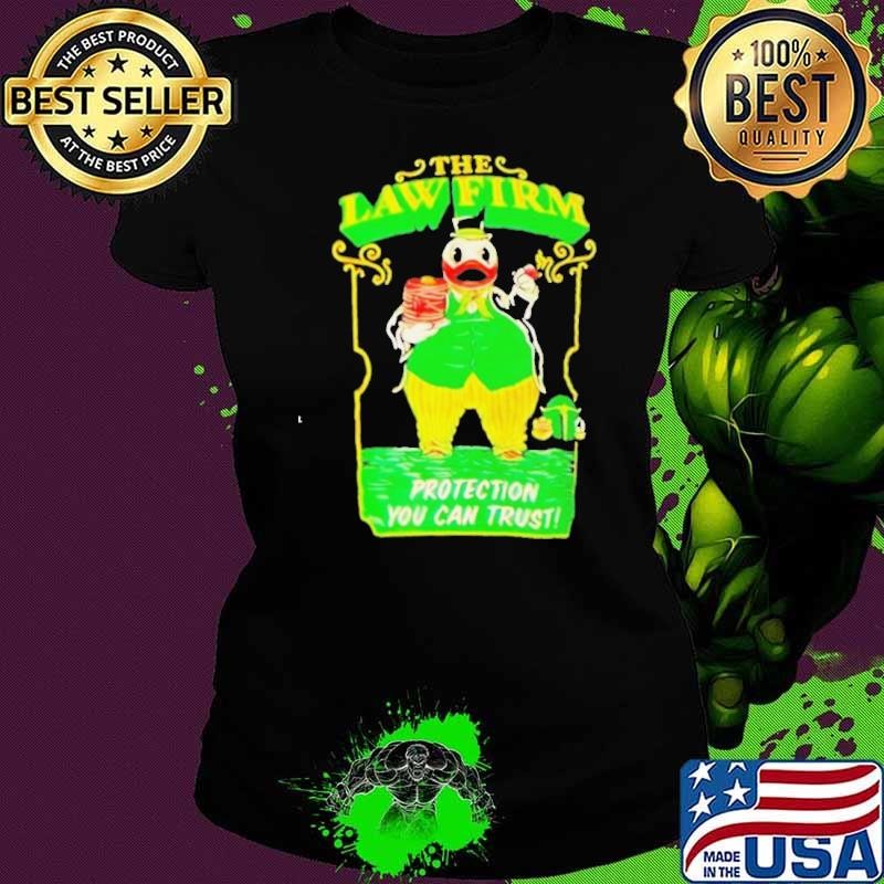 Oregon Duck the lawfirm protection you can trust Ladies tee