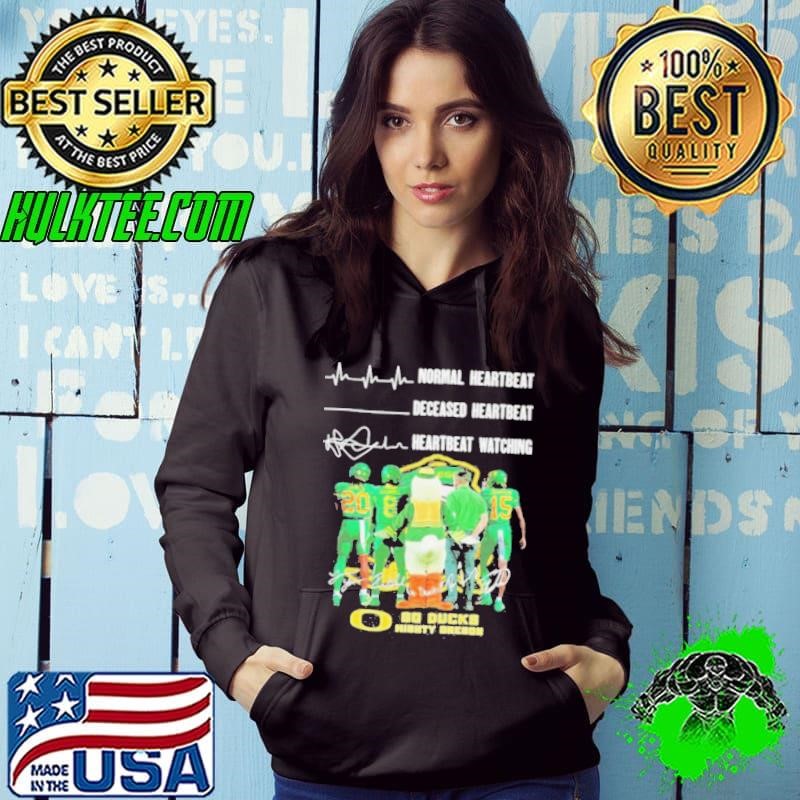 Oregon Ducks Crazy Heartbeat Watching Them Playing 2024 signatures Shirt