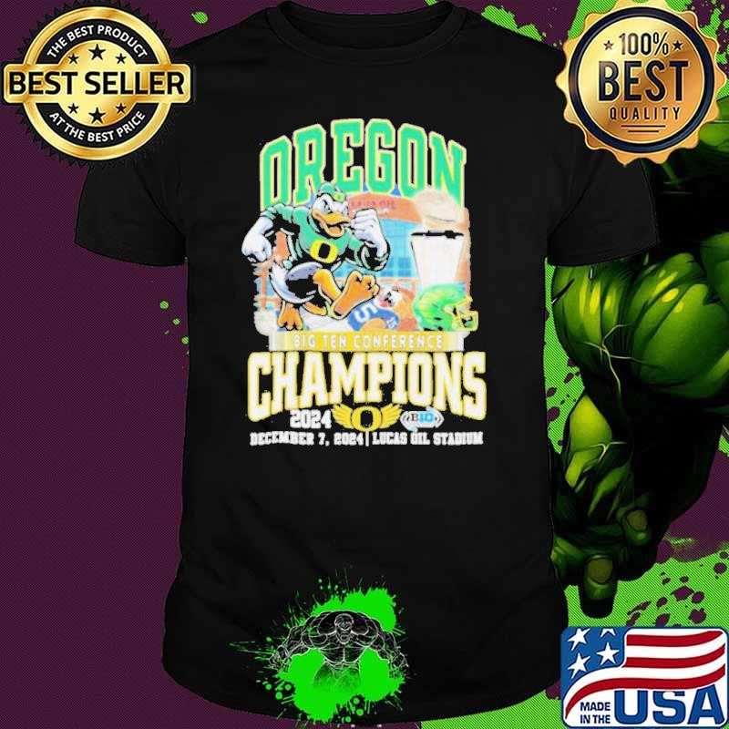 Oregon ducks big 10 conference champions in lucas oil stadium 2024 Unisex