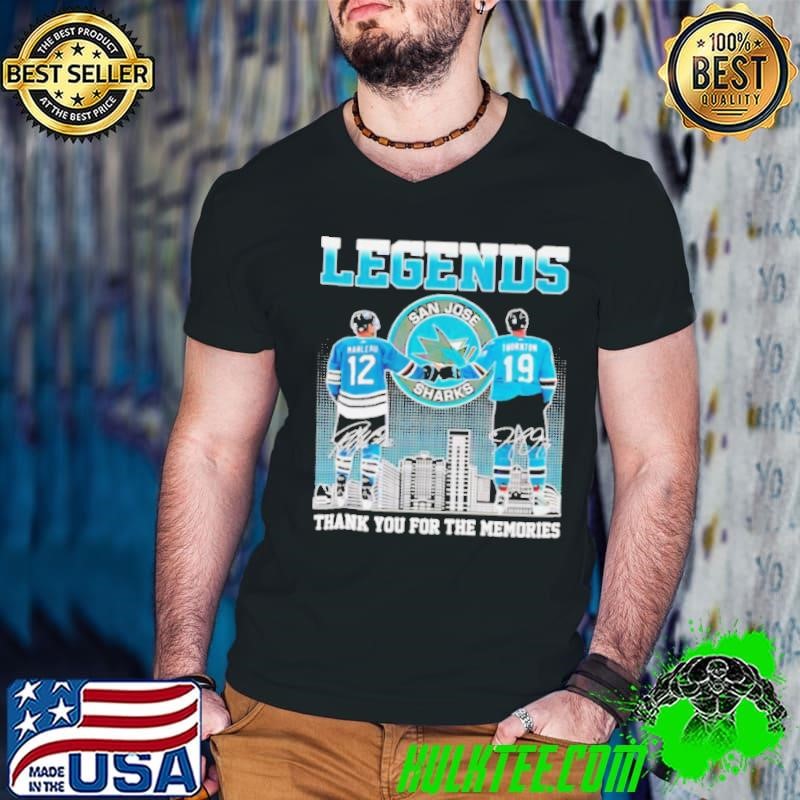 Patrick Marleau and Joe Thornton Legends thank you for the memories shirt