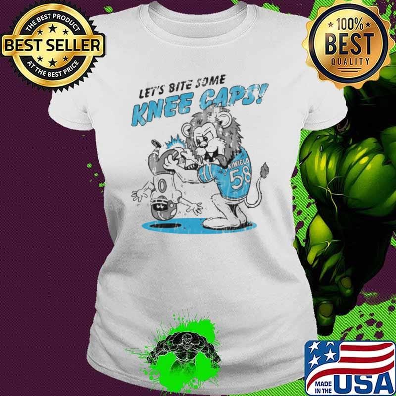 Penei Sewell Detroit Lions let’s bite some kneecaps mascot Ladies tee