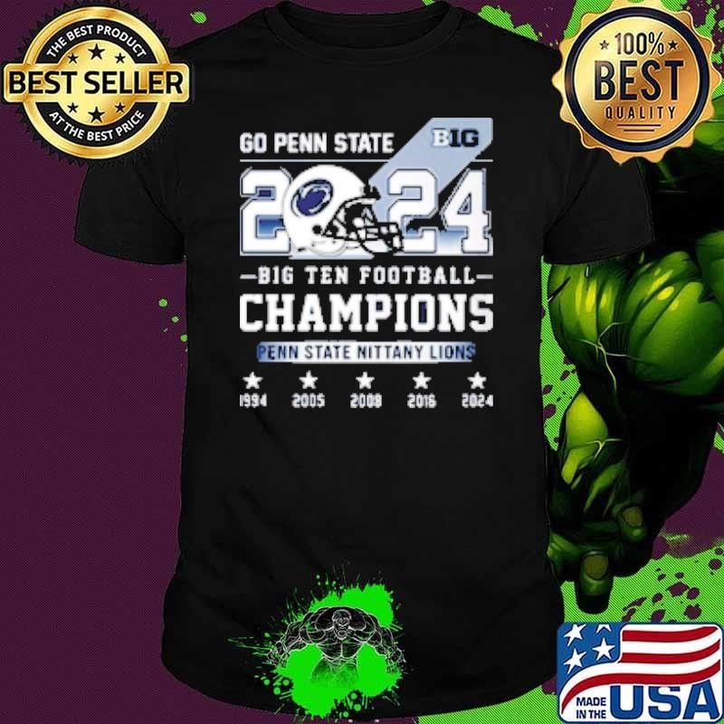 Penn State Nittany Lions 2024 Big Ten Football Champions Celebrate Shirt
