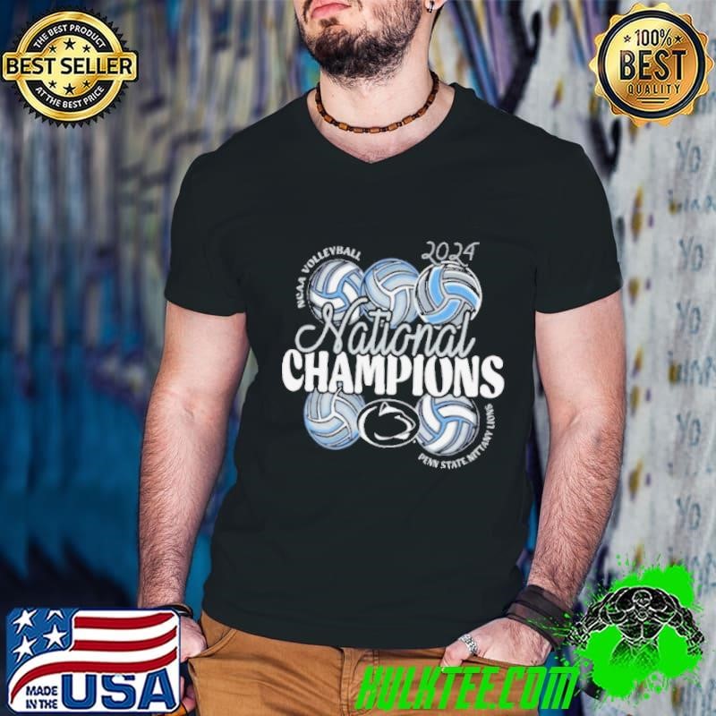Penn State Nittany Lions 2024 NCAA Women’s Volleyball National Champions Stacked Comfort Colors Shirt