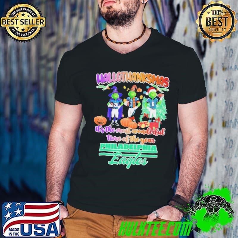 Philadelphia Eagles Hallothanksmas the most wonderful time of the year shirt