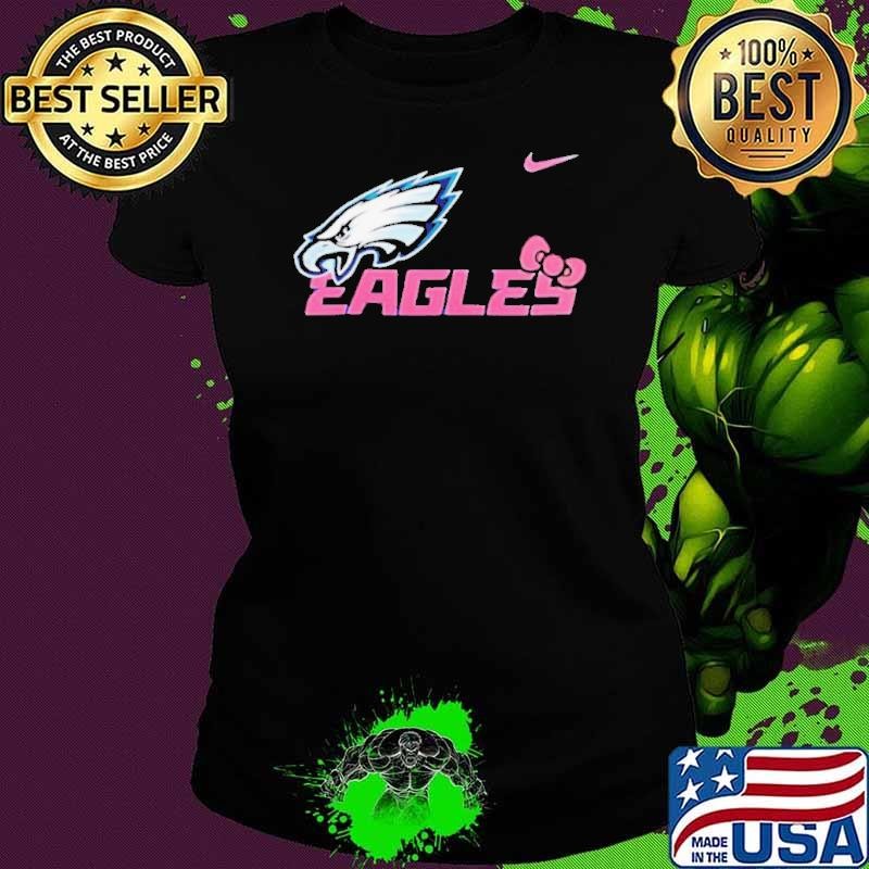Philadelphia Eagles X Hello Kitty logo shirt