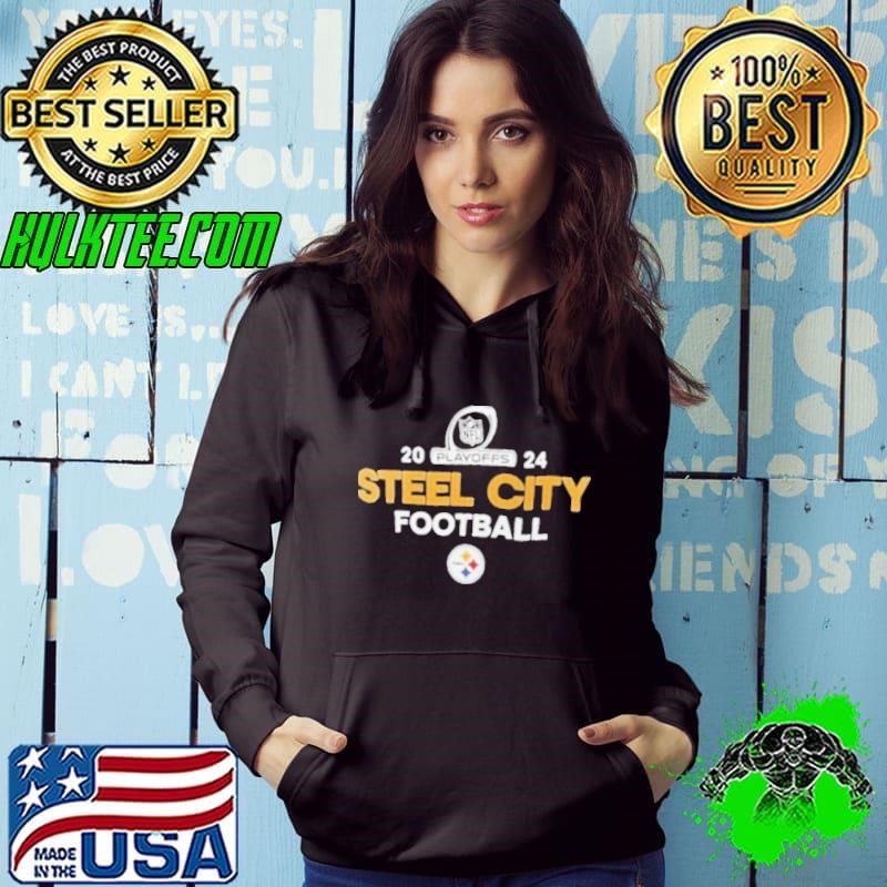 Pittsburgh Steelers Nike 2024 NFL Playoffs Hoodie
