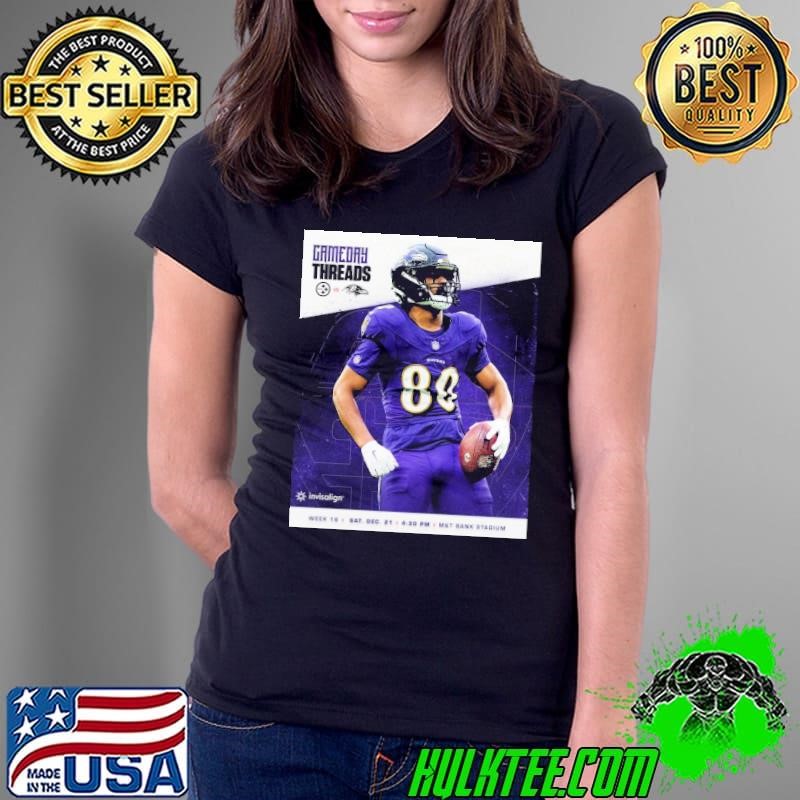 Poster Isaiah Likely Baltimore Ravens Vs Pittsburgh Steelers Gameday Threads Week 16 SAT December 21 M&T Bank Stadium shirt