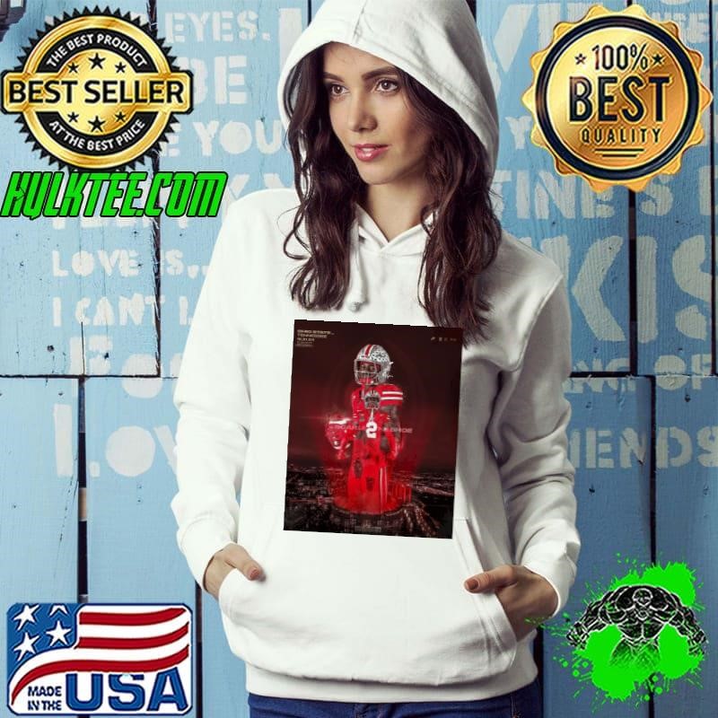 Poster Ohio State Buckeyes Vs Tennessee Vols Caleb Downs And Jeremiah Smith 12 21 24 1St Round CFP Hoodie