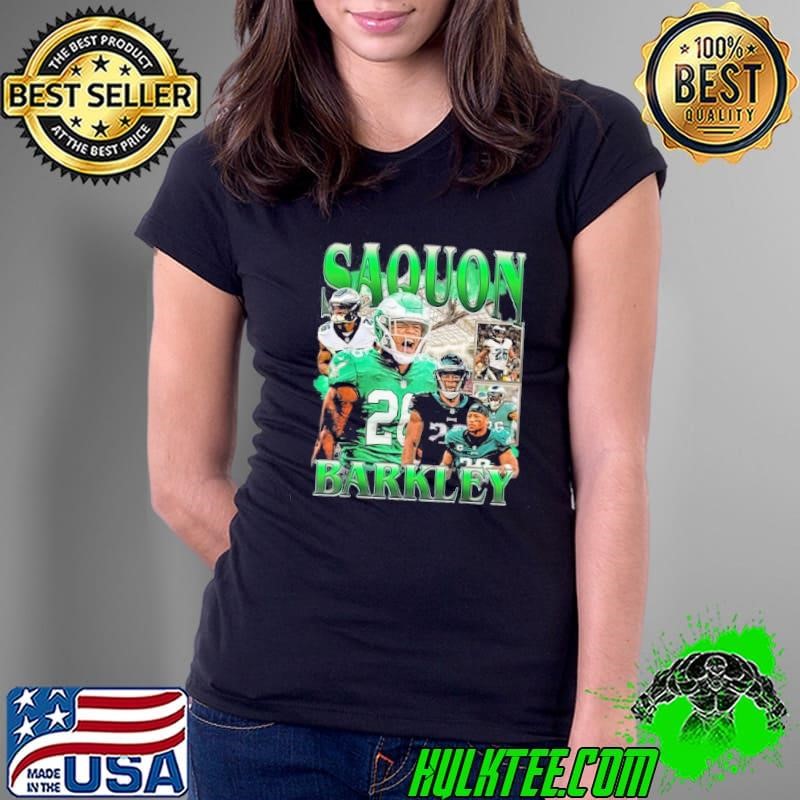 Retro Saquon Eagles Vintage Barkley Design 90S Graphic Tee Ladies Tee