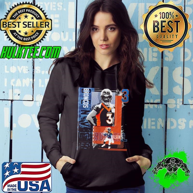 Russell Wilson American professional football quarterback Poster Broncos T-Shirt