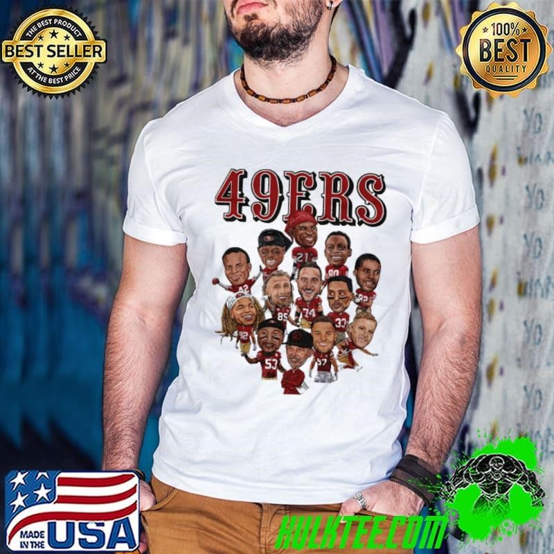 San Francisco Big Head Faithful Forever Tribute Guys V Neck