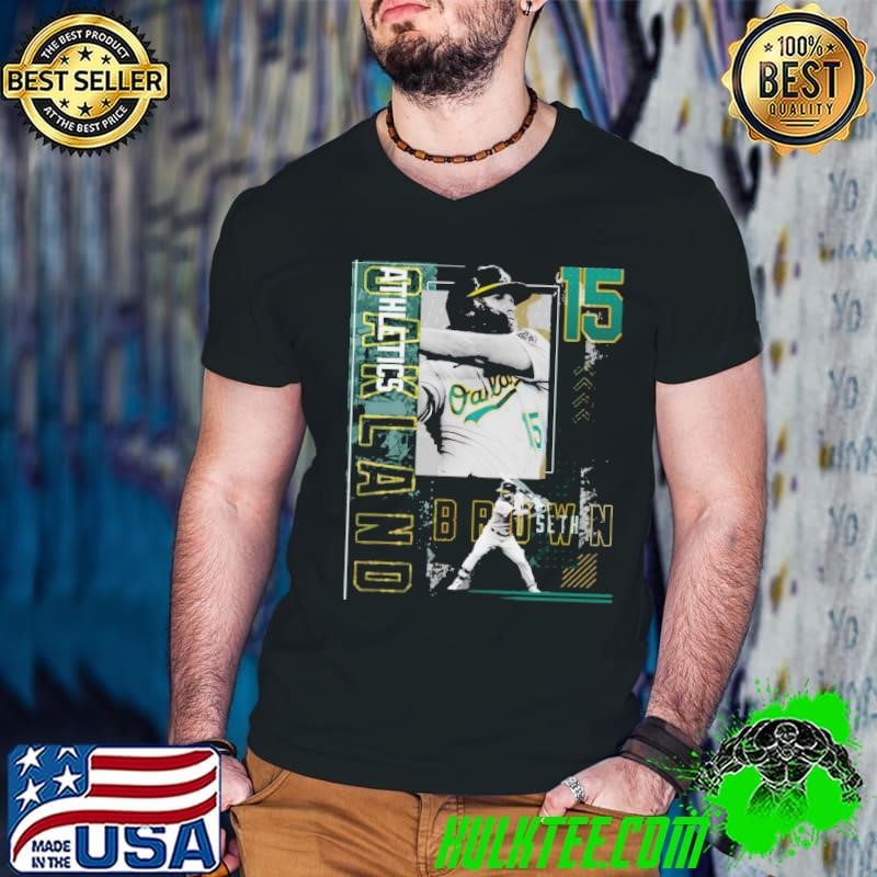 Seth Brown American professional baseball outfielder Poster Athletics Guys V Neck