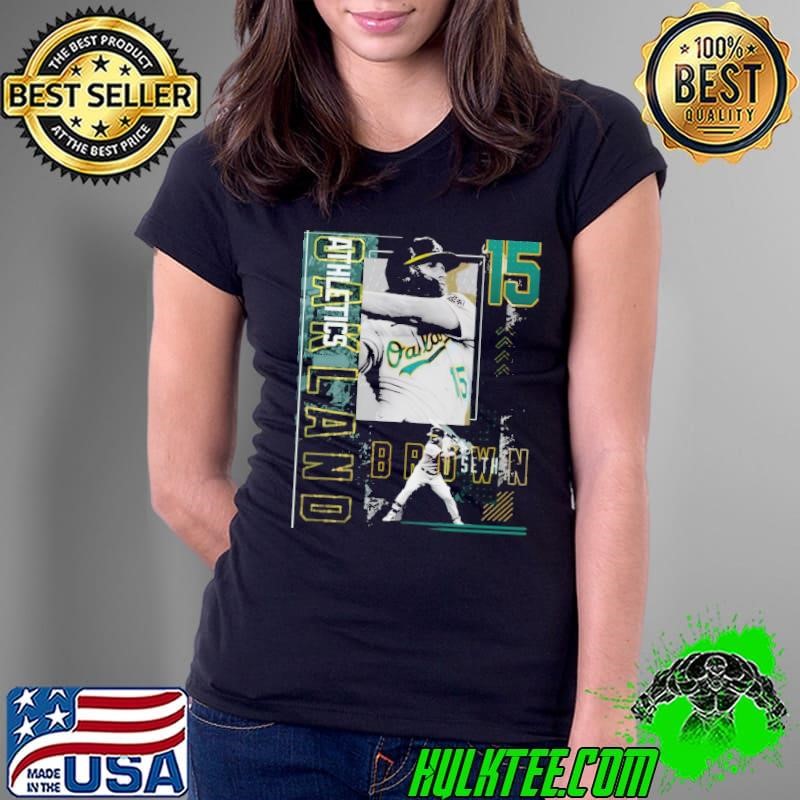 Seth Brown American professional baseball outfielder Poster Athletics Ladies Tee