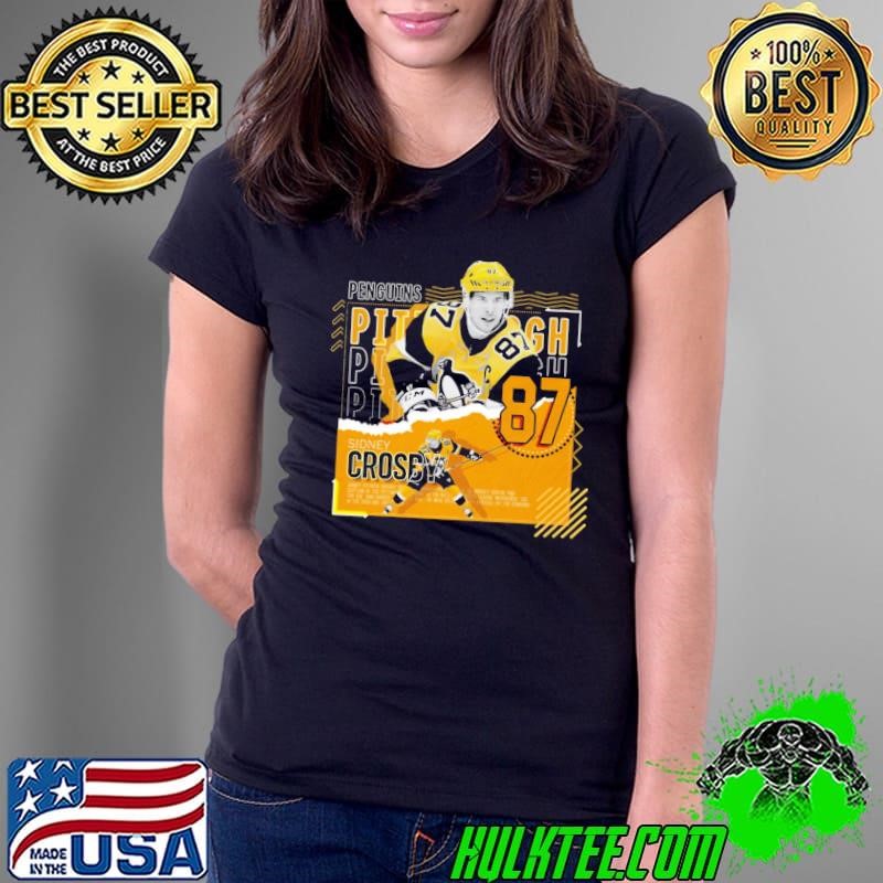 Sidney Crosby Canadian professional ice hockey centre Poster Penguins Ladies Tee