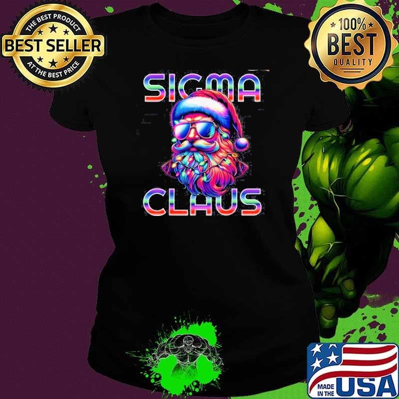 Sigma Claus Funny Santa Christmas Meme Teens Boys Kids Xmas Shirt