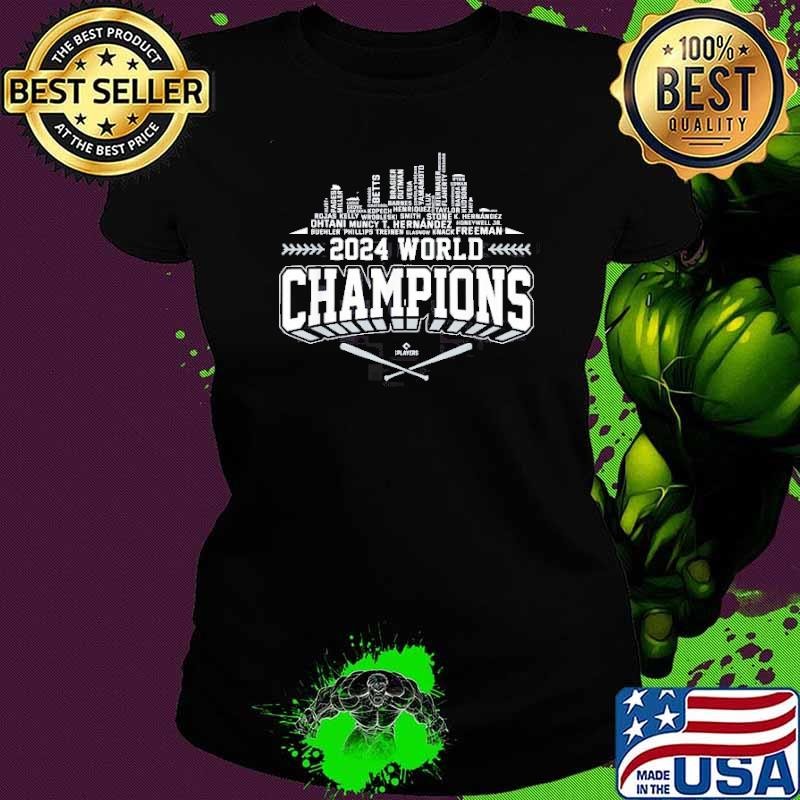 Skyline Word Art Champions 2024 Shohei Ohtani Los Angeles Shirt