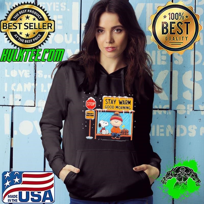 Snoopy Christmas Stay Warm Good Morning Hoodie