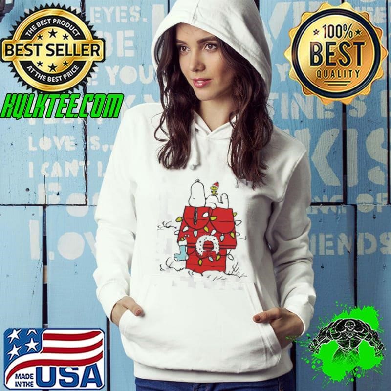 Snoopy and Woodstock Peanuts wishful thinking Christmas Hoodie