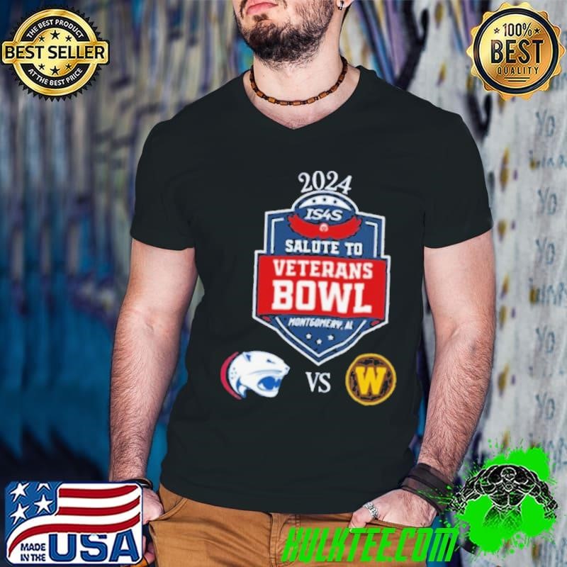 South Alabama Jaguars vs. Western Michigan Broncos 2024 IS4S Salute to Veterans Bowl Guys V Neck