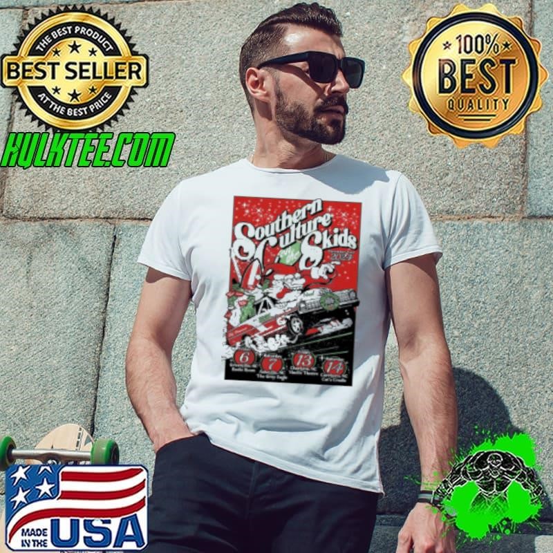 Southern Culture On The Skids Tour On The December Tour 2024 Poster Crazy Santa Art Classic Shirt
