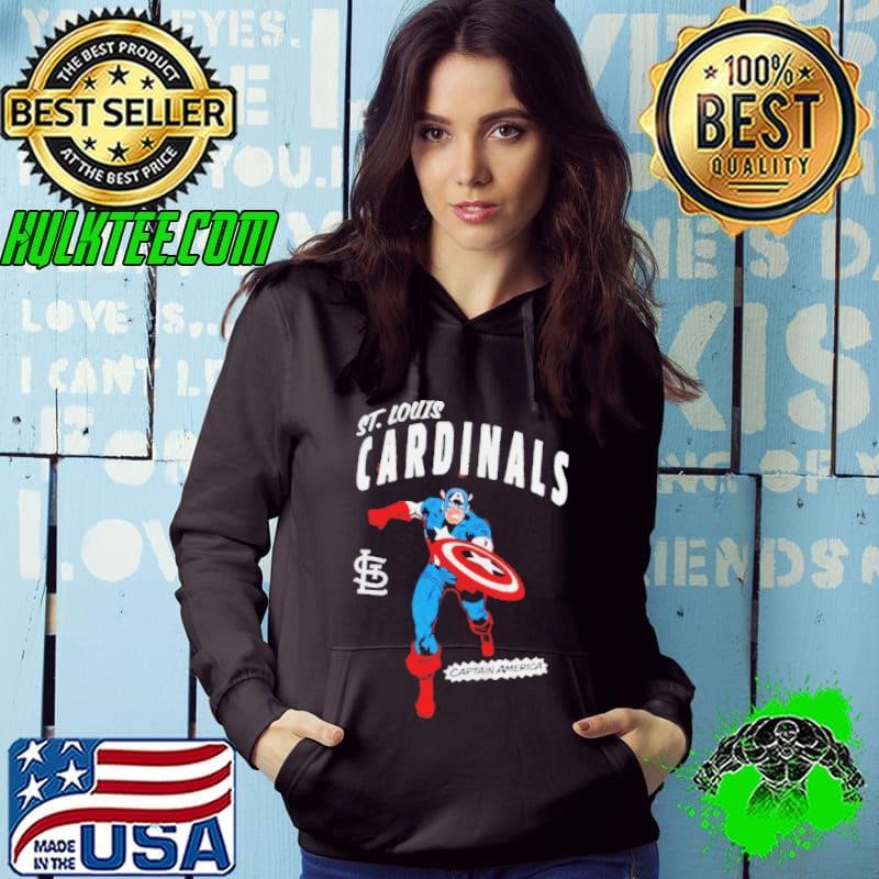 St. Louis Cardinals Team Captain America Marvel Hoodie