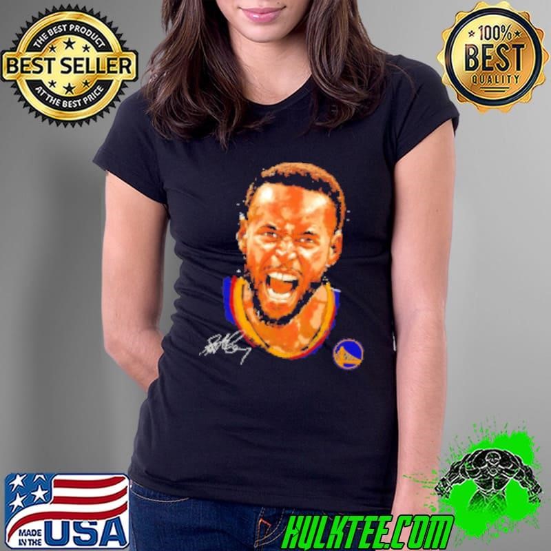 Steph Curry Golden State Warriors NBA basketball scream signature vintage Shirt