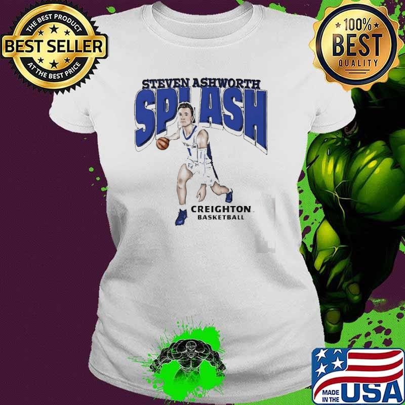 Steven Ashworth Creighton Bluejays splash player graphic Ladies tee