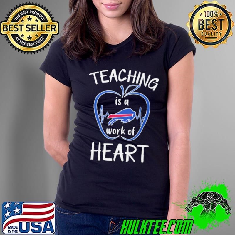 Teaching Is A Work Of Heart Lions Ladies Tee