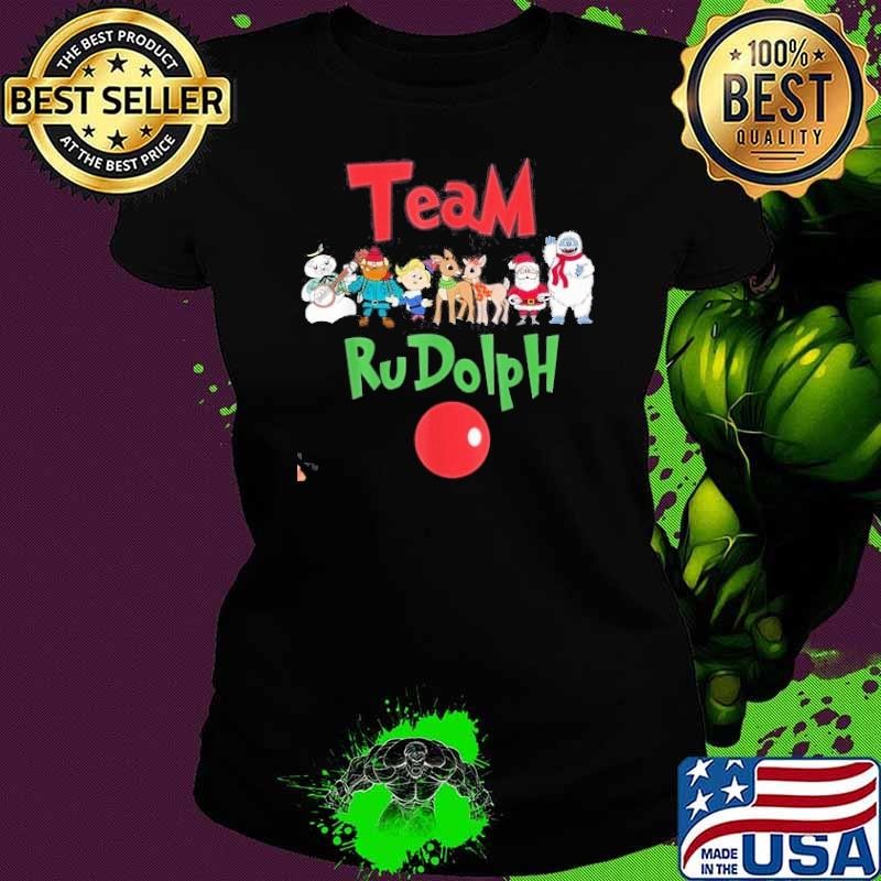 Team Rudolph The Red Nosed Reindeer Costume Decoration Xmas Shirt