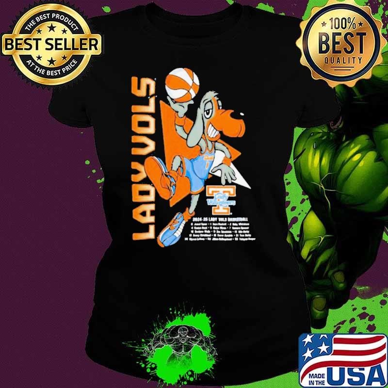 Tennessee Lady Vols mascot 2024 2025 basketball roster shirt