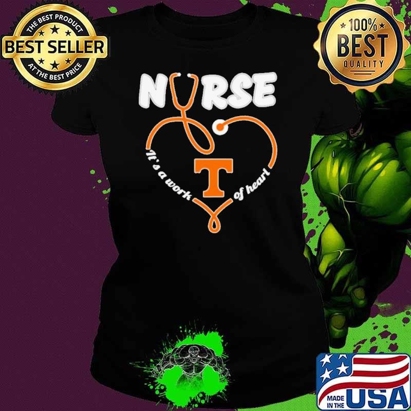 Tennessee Volunteers Nurse it’s a work of heart stethoscope shirt