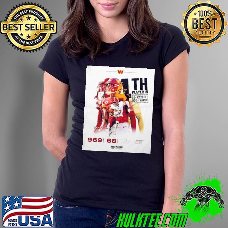 Terry McLaurin Washington Commanders 4th Player In NFL History To Reach 969 Yards, 68 Catches Signature Poster shirt