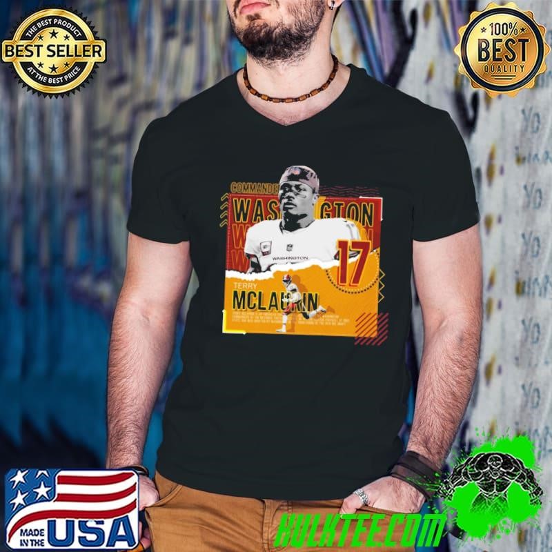 Terry Mclaurin American professional football wide receiver Poster Commanders Guys V Neck