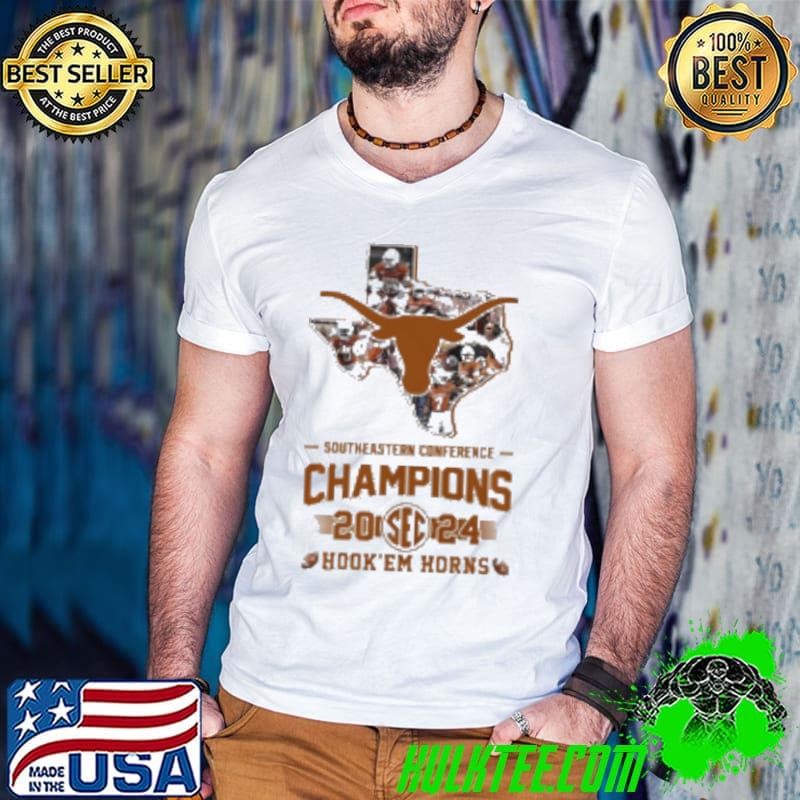 Texas Longhorns Southeastern Conference Champions State 2024 Guys V Neck