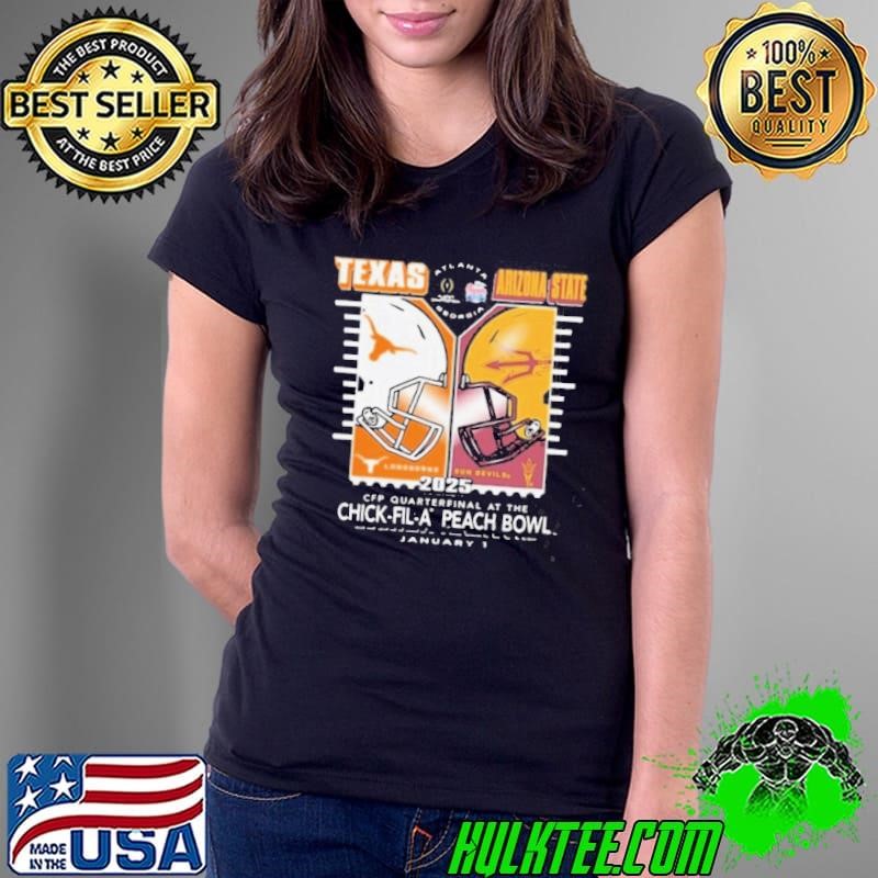 Texas Longhorns Vs Arizona State Sun Devils 2024 CFP Quarter Final Bound Peach Bowl Jan 1 shirt