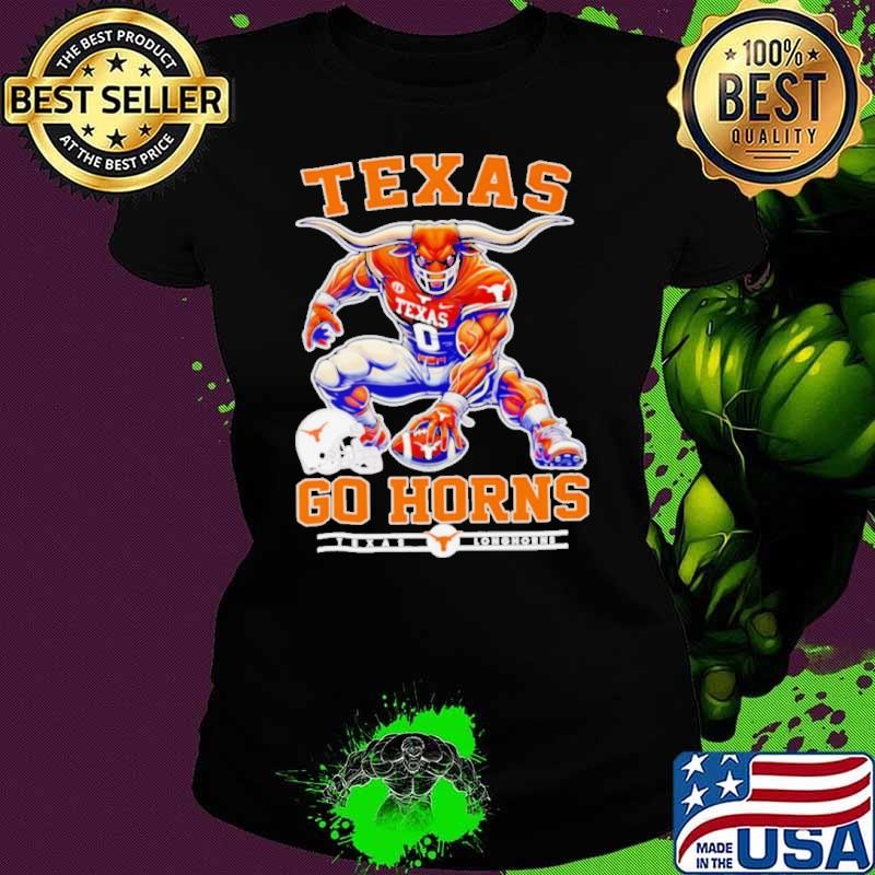 Texas Longhorns go horns football mascot shirt