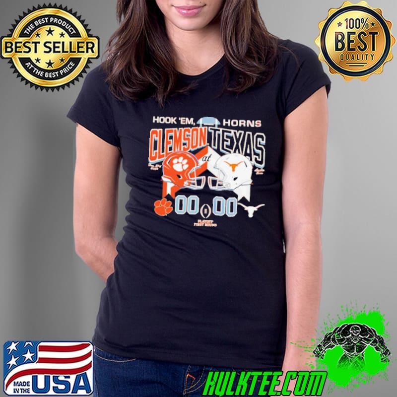 Texas vs Clemson shirt 2024 CFP First Round score shirt