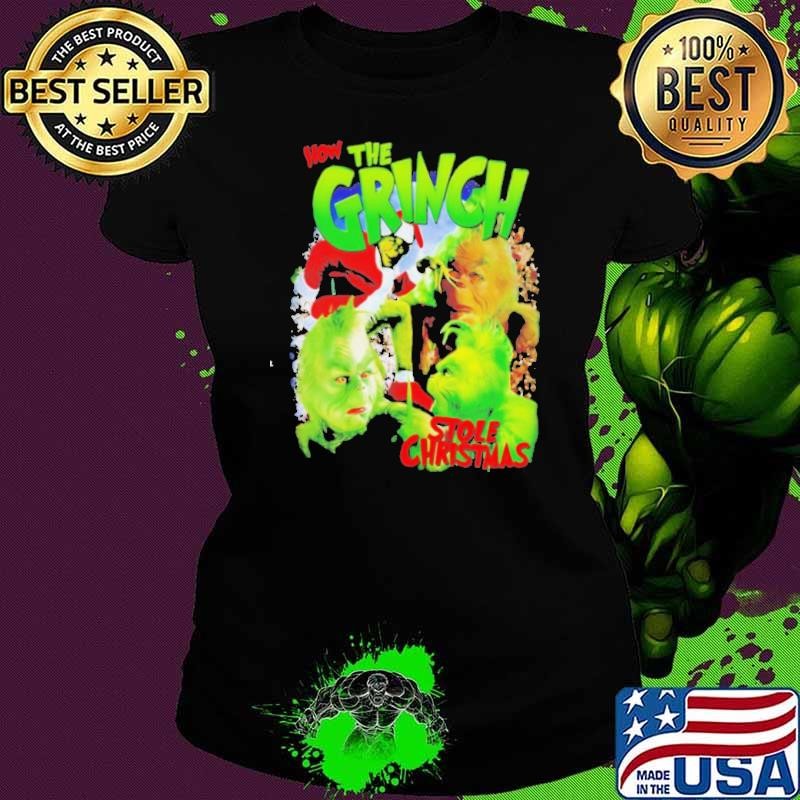The Grinch how stole Christmas graphic Ladies tee